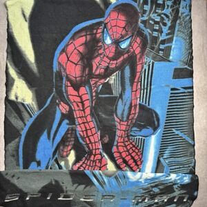 SPIDER-MAN COMFORTER BLANKET VINTAGE 2002 MOVIE PROMO TOBEY MAGUIRE MARVEL